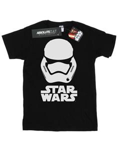 Star Wars jongens Force Awakens Stormtrooper helm T-shirt 12-13 zwart