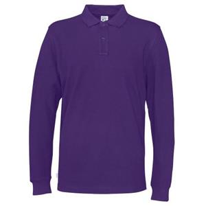 Pertemba FR - Apparel Cottover heren piqué T-shirt met lange mouwen 3XL rood