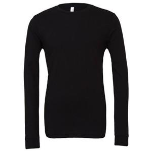 Bella + Canvas unisex volwassen jersey T-shirt met lange mouwen L wit