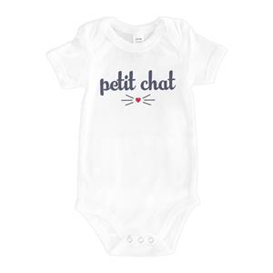 Ma Petite Tribu KLEINE KAT bodysuit 3/6 mois wit