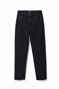 Desigual Rechstreeks Gesneden Jeans met Ruwe Zoom