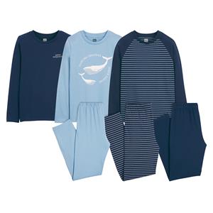LA REDOUTE COLLECTIONS Set van 3 pyjama's in jersey