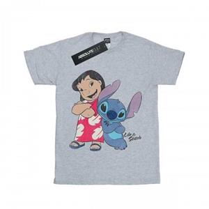 Lilo & Stitch Klassiek T-shirt voor meisjes 12-13 grijs