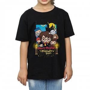 Pertemba FR - Apparel Harry Potter en de Steen der Wijzen Chibi katoenen T-shirt voor meisjes 12-13 zwart