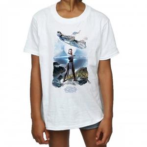 Pertemba FR - Apparel Star Wars: Het laatste Jedi Girls Rey Millennium Falcon katoenen T-shirt 12-13 wit