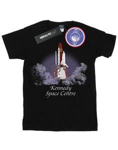 NASA Girls Kennedy Space Center Lift Off katoenen T-shirt 12-13 zwart