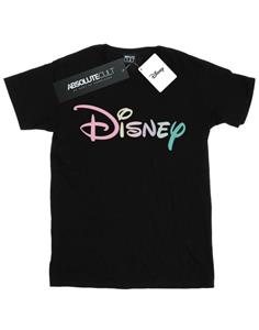 Disney meisjes pastel logo katoenen T-shirt 12-13 zwart