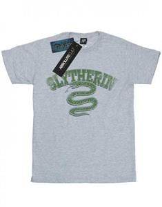 Harry Potter meisjes Zwadderich Sport embleem katoenen T-shirt 9-11 Years wit