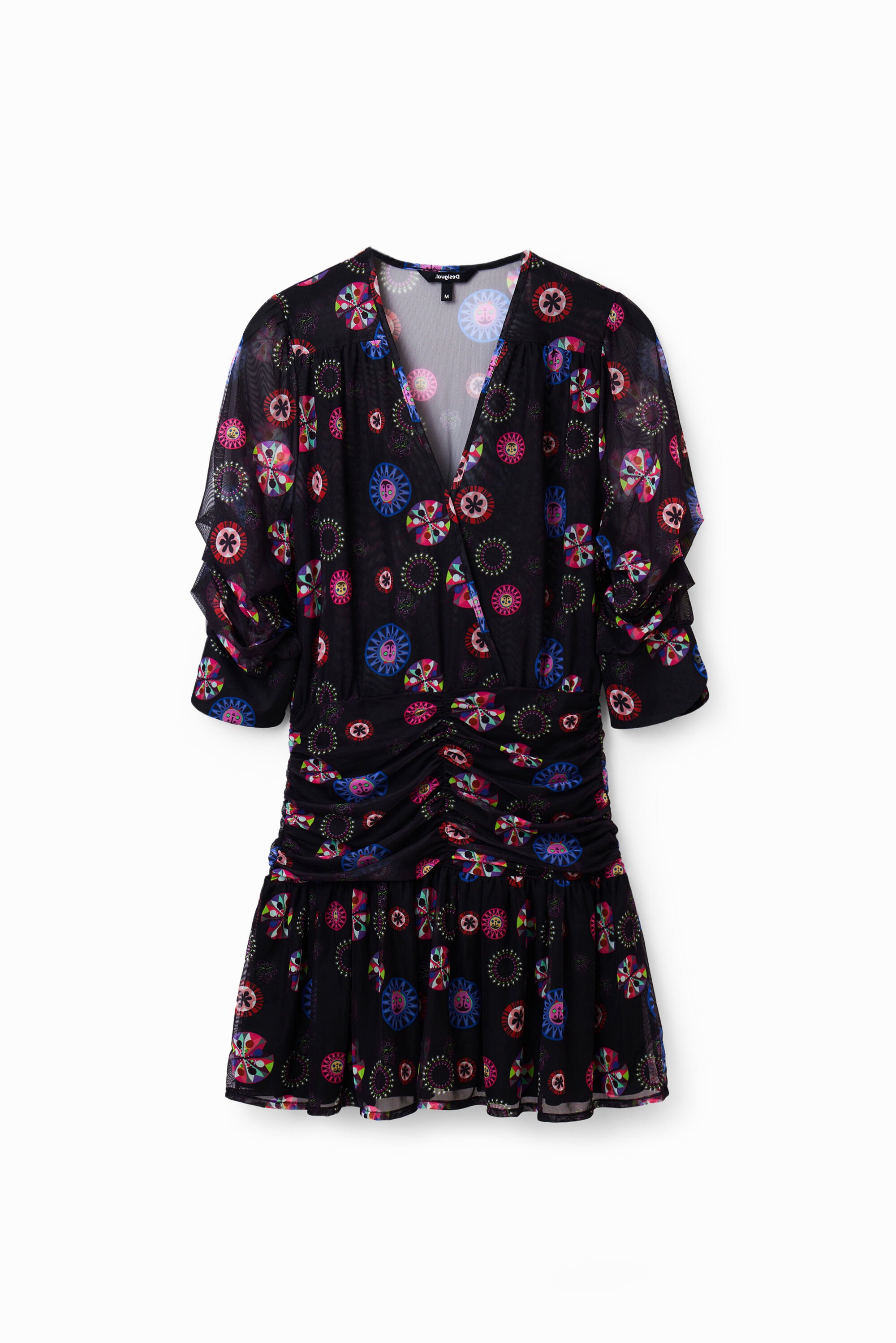 desigual Korte gedrapeerde jurk M. Christian Lacroix - BLACK