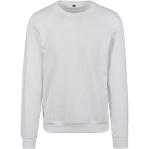 Build Your Brand Premium herensweater met ronde hals L wit