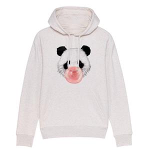 Enkr BUBBEL PANDA-hoodie XS vuilwit