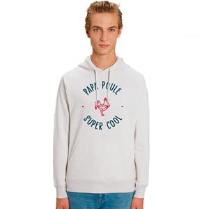 We are family Herenhoodie - SUPER COOL PAPA POULE XS vuilwit