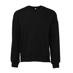 Bella + Canvas Unisex volwassen sponsfleece sweatshirt met verlaagde schouder S