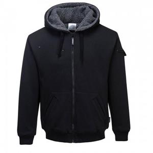 Portwest Heren Tinnen Hoodie met Volledige Rits XXL zwart