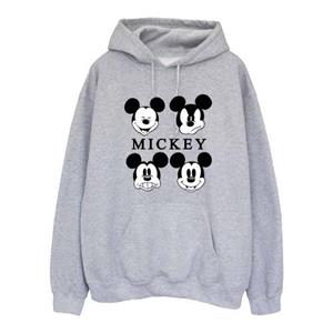 Disney Heren Mickey Mouse vier hoofden hoodie XXL grijs