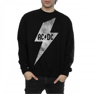 AC/DC Lightning Bolt katoenen sweatshirt voor heren L zwart