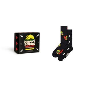 Happy Socks Lange sokken met cool hamburger motief (Set van 2)