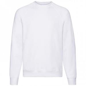 Fruit Of The Loom Heren Klassiek 80/20 Raglan Sweatshirt M wit