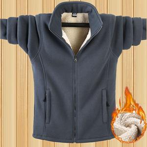 Boho berry Plus Size 9xl Fleece Sweatshirt Heren Warm Dikker Sweatshirt Herfst Winter Herenkleding Effen Kleur 4XL zwart
