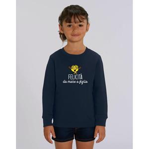 Monsieur Madame Sweat Enfant BONHEUR DE MERE EN FILLE IT 4 ans marineblauwe kleur