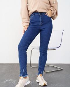 ISSA Plus blauwe geperforeerde jeans 26 blauw
