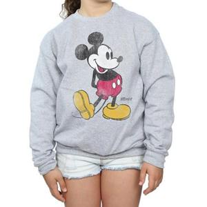 Disney Klassiek Kick Mickey Mouse-sweatshirt voor meisjes 12-13 grijs
