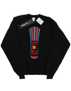 Disney Girls Cars Lightning McQueen strepen sweatshirt 12-13 zwart