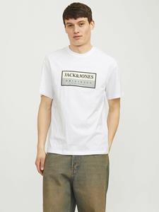 JACK&JONES Los T-shirt met ronde hals en logo