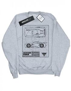 Disney Boys Cars Jackson Storm blauwdruk sweatshirt 12-13 zwart