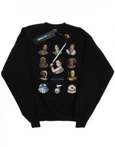 Star Wars: The Rise of Skywalker Boys Star Wars The Rise Of Skywalker Resistance Character Line Up Sweatshirt 9-11 Years wit