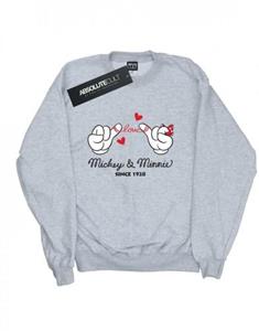 Disney jongens Mickey Mouse Love Hands Sweatshirt 9-11 Years wit