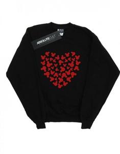 Disney jongens Mickey Mouse hart silhouet sweatshirt 12-13 wit