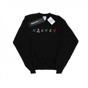 Disney Boys Mickey Mouse-sweatshirt met logo 12-13 zwart