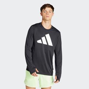 Adidas performance T-shirt met lange mouwen en groot logo
