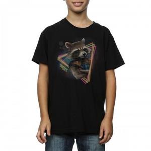 Guardians of the Galaxy jongens Rocket Raccoon neon T-shirt 12-13 zwart