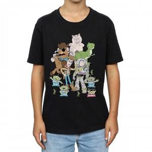 Toy Story Boys Group katoenen T-shirt 12-13 zwart