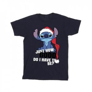 Disney jongens Lilo & Stitch gewoon hoe goed T-shirt 12-13 zwart