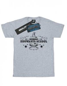 Harry Potter meisjes Zweinstein eerste jaar katoenen T-shirt 7-8 Years wit