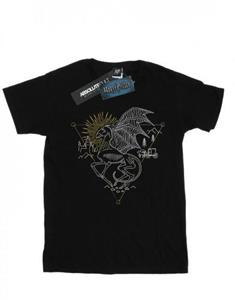 Harry Potter meisjes Thestral Line Art katoenen T-shirt 12-13 wit