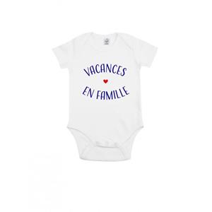 Ma Petite Tribu Romper - FAMILIEVAKANTIE 3/6 mois wit