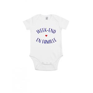 Ma Petite Tribu Romper - FAMILIEWEEKEND 3/6 mois wit