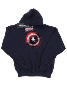 Marvel Boys Avengers Captain America Art Shield-hoodie 12-13 marineblauwe kleur
