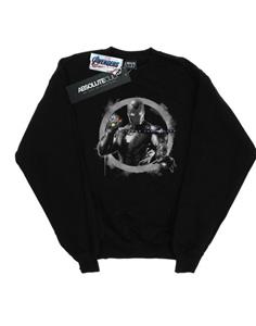 Marvel Boys Avengers Endgame Iron Man Nano Gauntlet-sweatshirt 12-13 zwart