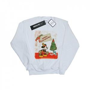 Disney jongens Mickey Mouse vintage kerstsweater 12-13 wit