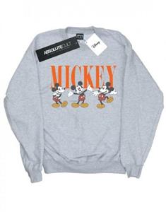Disney jongens Mickey Mouse poseert sweatshirt 9-11 Years wit