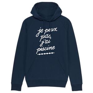 Enkr Hoodie IK KAN NIET IK HEB EEN ZWEMBAD XS marineblauwe kleur