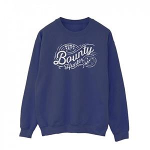 Star Wars Mens The Book Of Boba Fett Bounty Hunter Sweatshirt L marineblauwe kleur