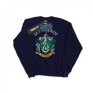 Harry Potter Mens Slytherin Crest Sweatshirt L wit