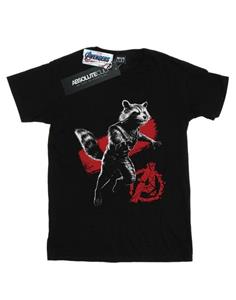 Marvel Boys Avengers Endgame Mono Rocket T-shirt 12-13 zwart