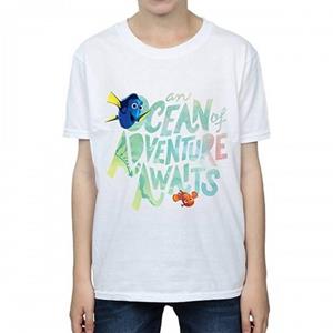 Finding Dory Boys Ocean Adventure katoenen T-shirt 12-13 wit